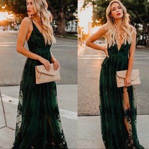 Formal green dress